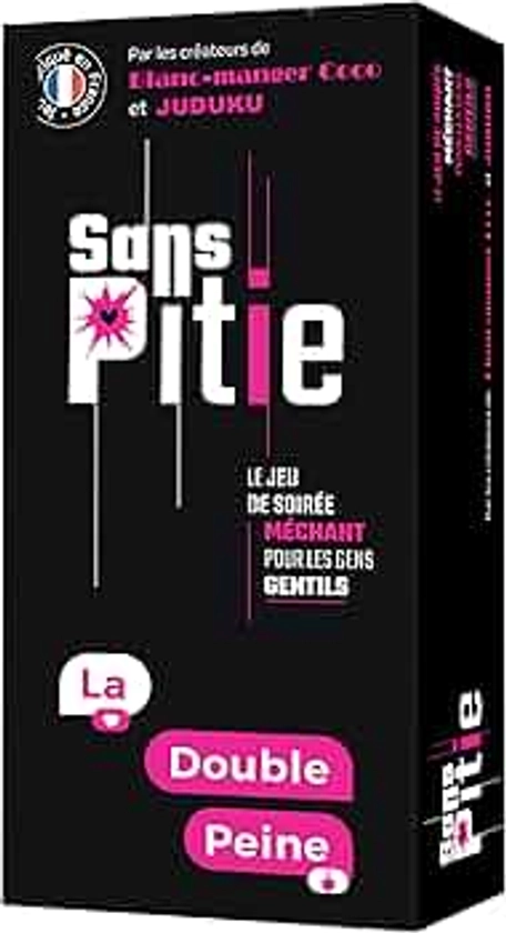 Sans Pitié Jeux de société La Double Peine - par Blanc Manger Coco et Juduku - Fabriqué en France - 600 Cartes