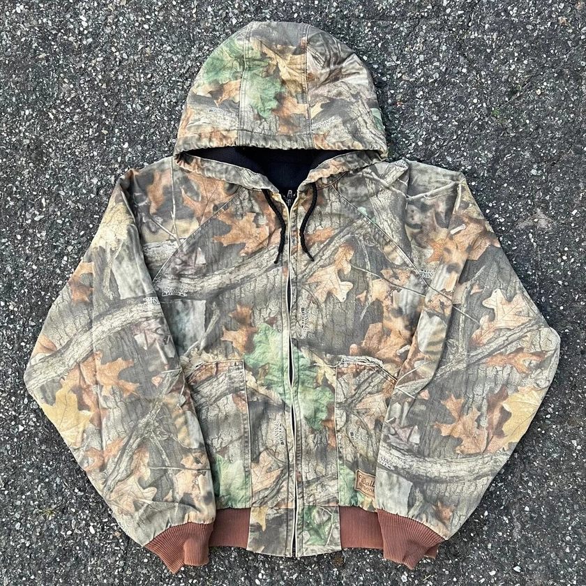 Vintage Y2K Realtree Camo walls work wear hoodie jacket