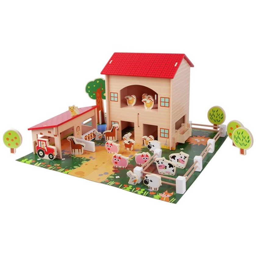 Buy Chad Valley Wooden Farm - 40 Piece Set | Playsets and figures | Argos