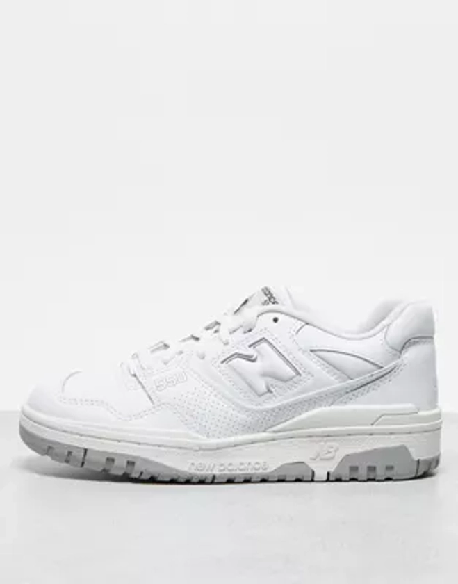 New Balance 550 trainers in white and grey