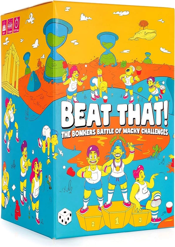 Gutter Games Beat That! - The Bonkers Battle of Wacky Challenges - Family Party Game for Kids & Adults - Card and Board Games for Families - Great Stocking Fillers for Parties & Family Games Nights : Amazon.co.uk: Home & Kitchen