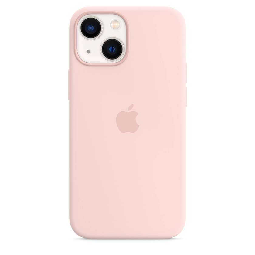 Coque en silicone avec MagSafe pour iPhone 13 mini - Rose craie