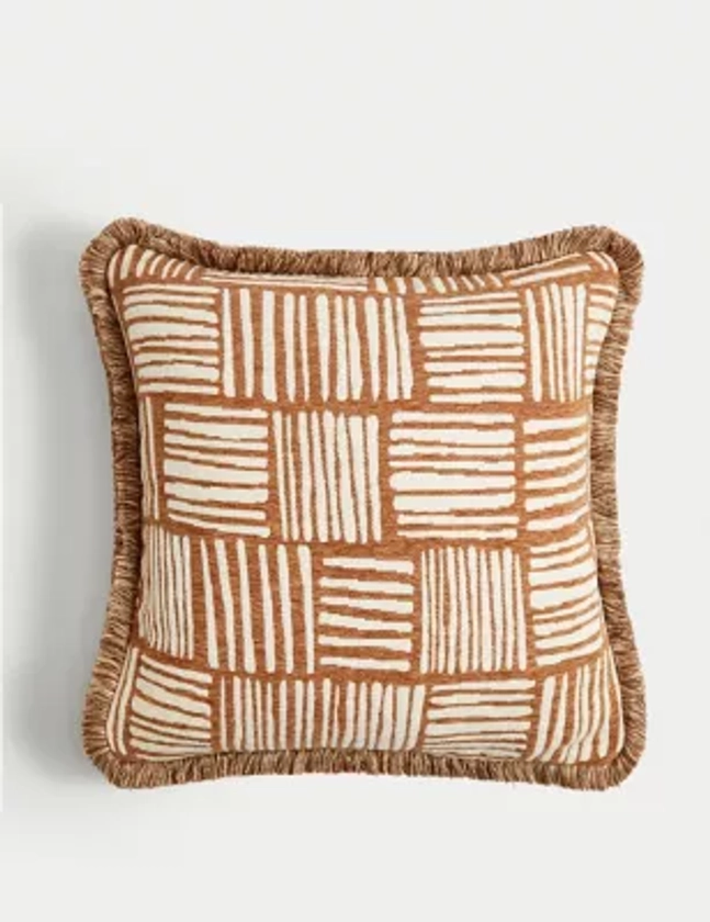 Chenille Striped Cushion | M&S Collection | M&S
