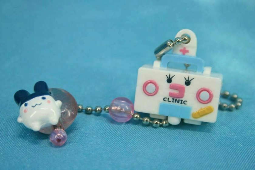 Bandai Tamagotchi Gashapon Mini Double Figure Keychain Mimitchi Clinic House