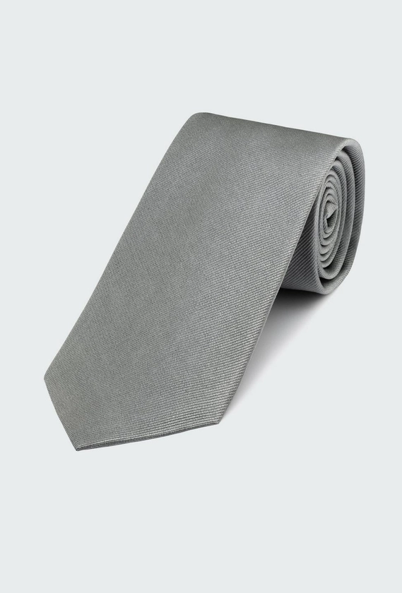 Gray Solid Tie | INDOCHINO