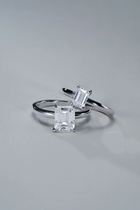 Bague Solitaire Émeraude (2 ct) Or 18 Carats