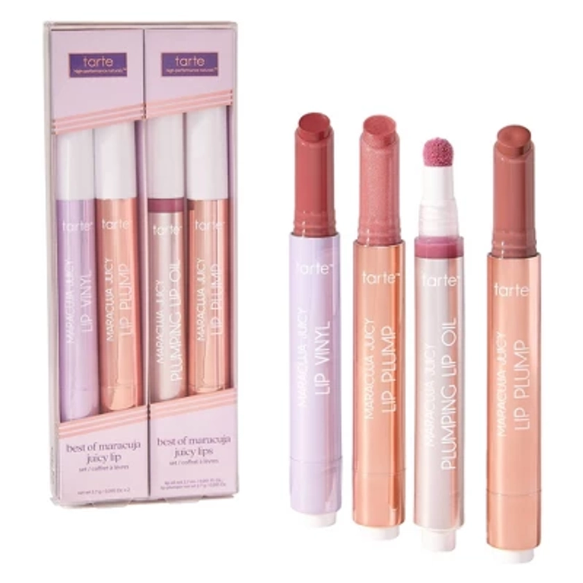 tarte Best Of Marcacuja Juicy Lip Set - 4pc/0.376 fl oz - Ulta Beauty