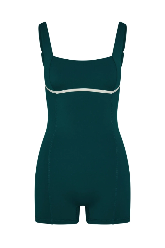 Zion Romper - Evergreen/Ivory