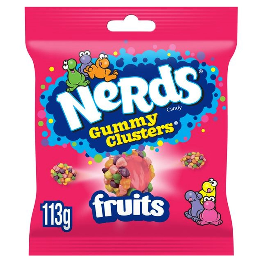 Nerds Candy Sweets Gummy Clusters Sharing Bag Fruits 113g | Sainsbury's