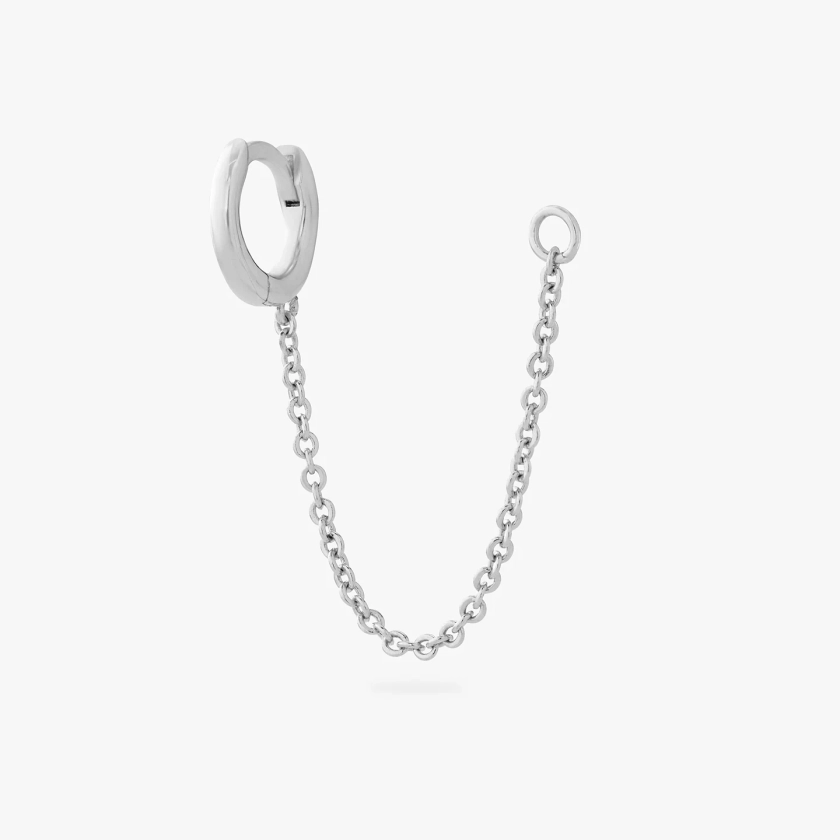 Micro Slim Chain Huggie