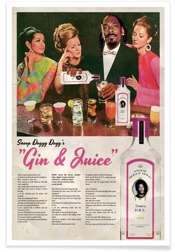 Gin & Juice - Snoop Dogg affiche