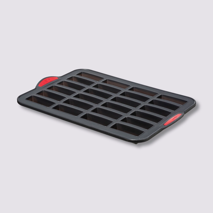 Moule 24 financiers silicone- Noir,rouge - Silitop | 5five