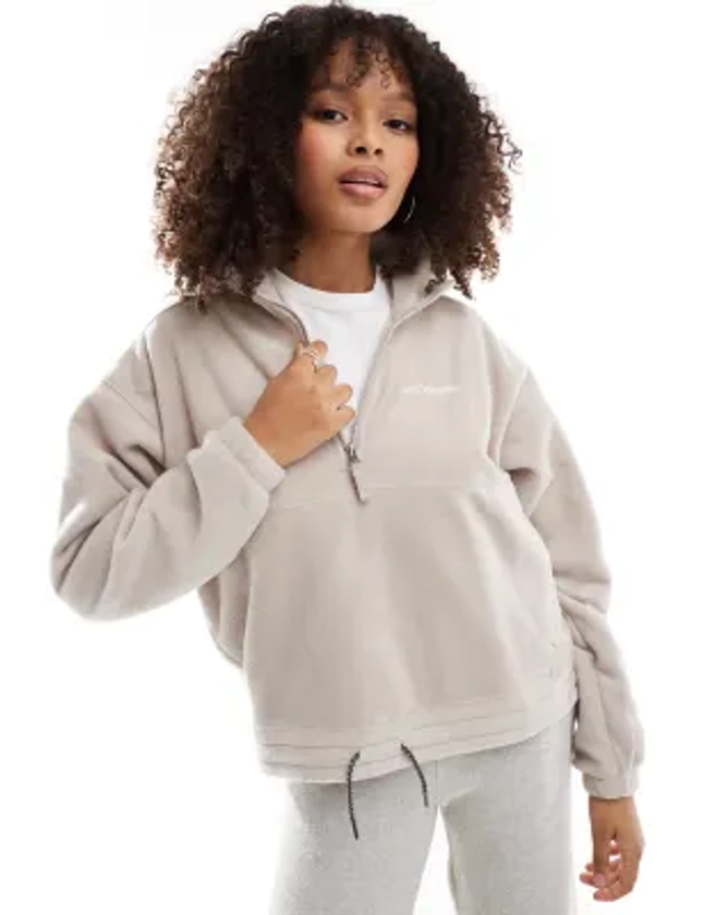 Columbia Brushy Bay half zip fleece in crushed clay | ASOS