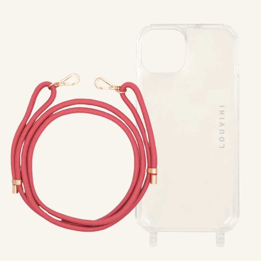 Coque Charlie iPhone & Cordon TESSA Blush Nouveau