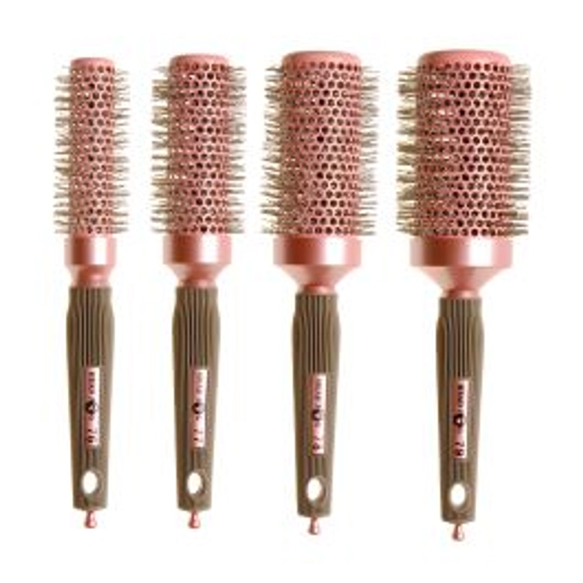 Head Jog Pink Ionic Ceramic Radial Brush