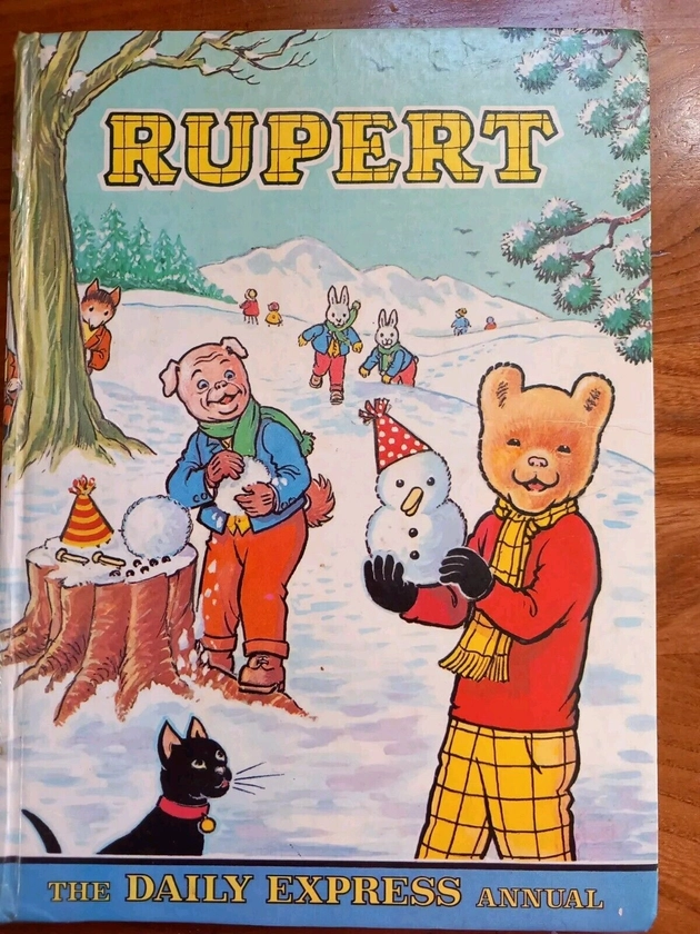 Vintage  Rupert Bear Annual - 1974 - By Daily Express -  Price Un-clipped
