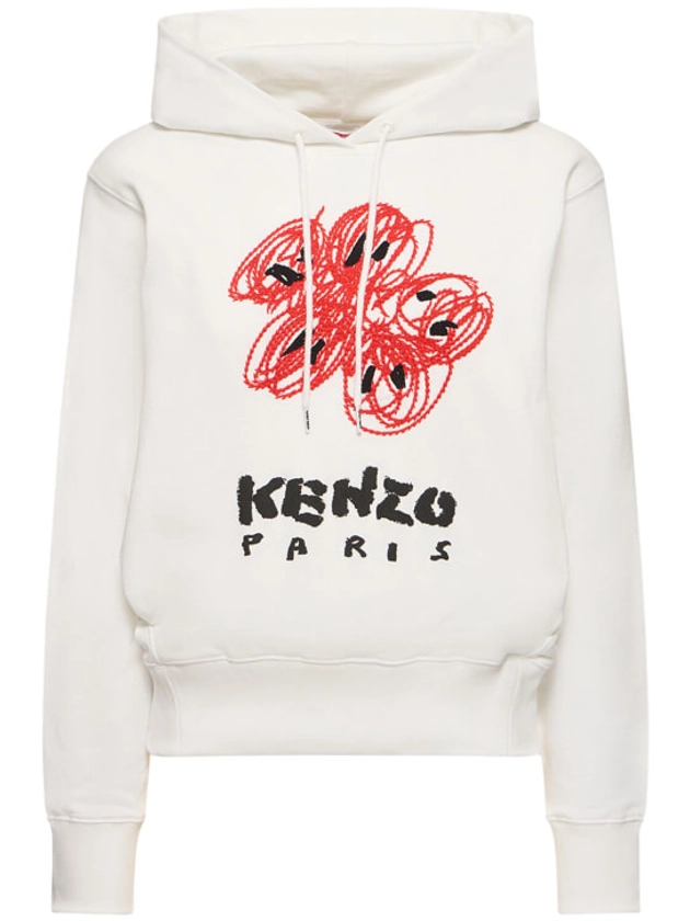Drawn classic cotton varsity hoodie - Kenzo Paris - Women | Luisaviaroma