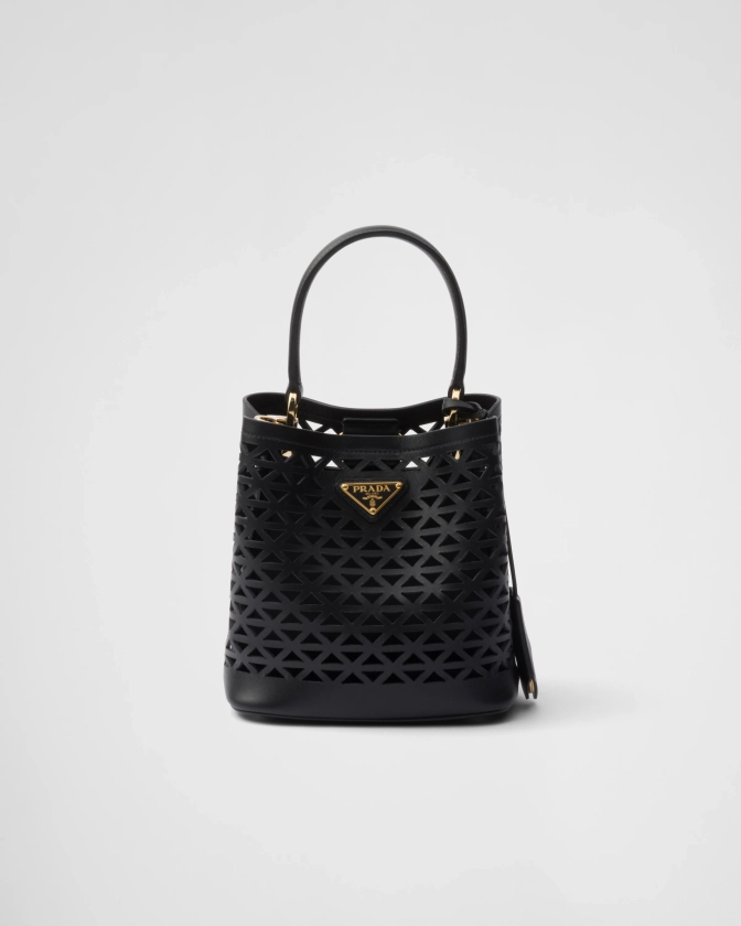 Prada Panier leather mini-bag with cut-out motif