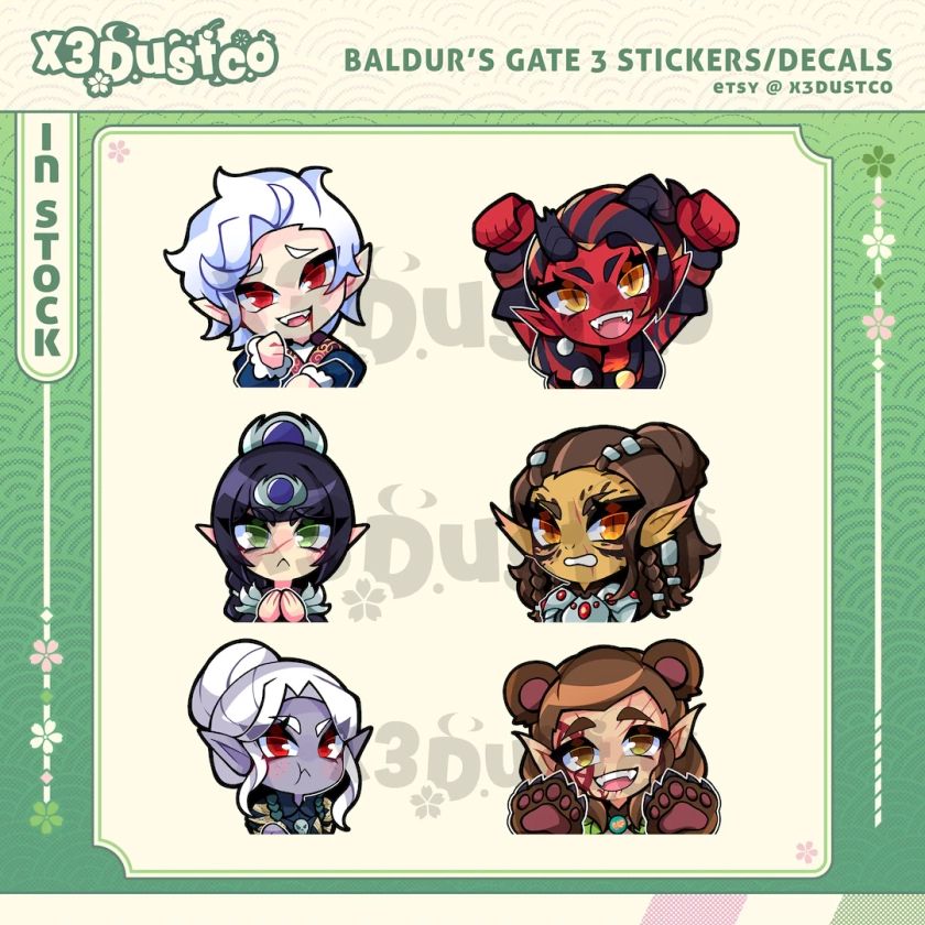 Baldur's Gate 3 Stickers/Decals