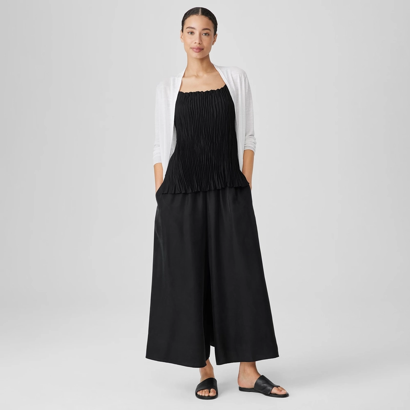 Washed Silk Skirt Pant