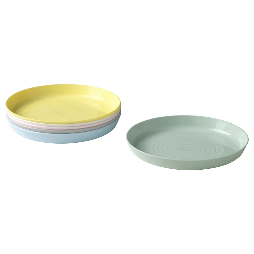 KALAS plate, mixed colours - IKEA