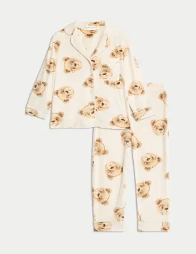 Velour Spencer Bear™ Pyjamas (1-16 Yrs) | Spencer Bear™ | M&S