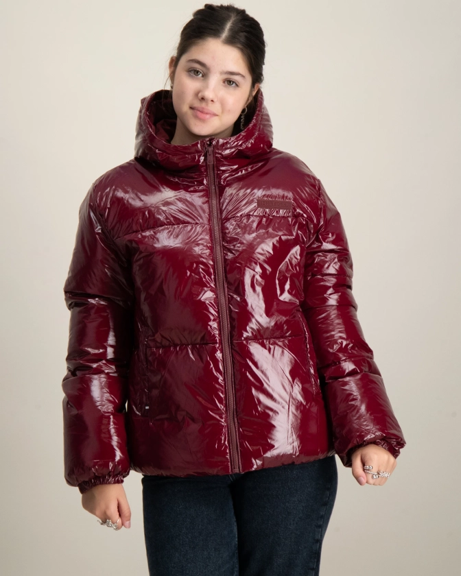 NEW YORK GLOSSY PUFFER JACKET