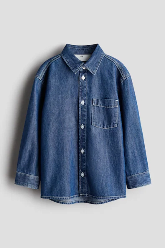 Cotton denim shirt