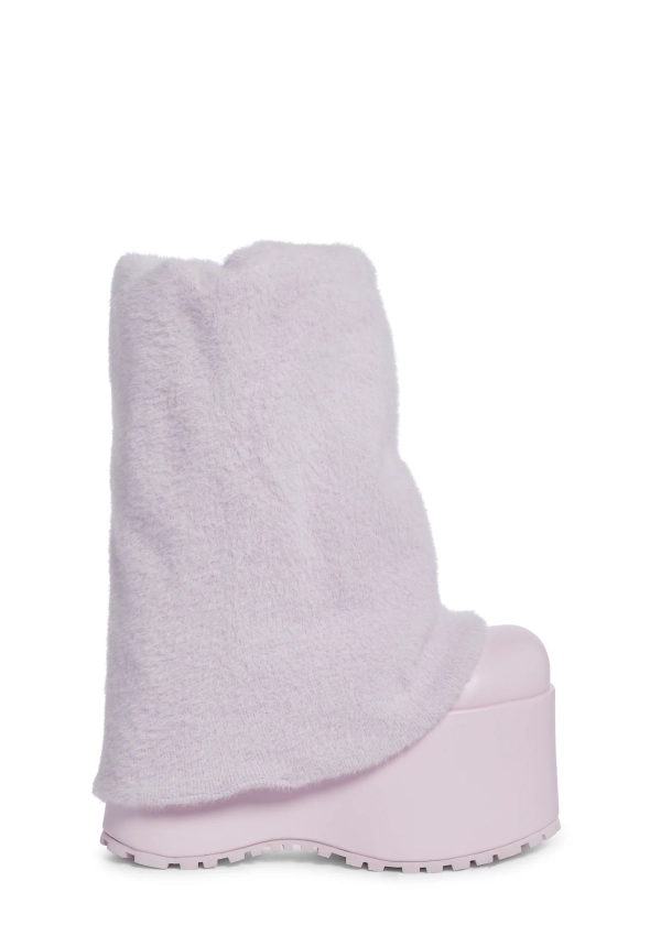 Snuggle Wonderland Platform Boots - Pink