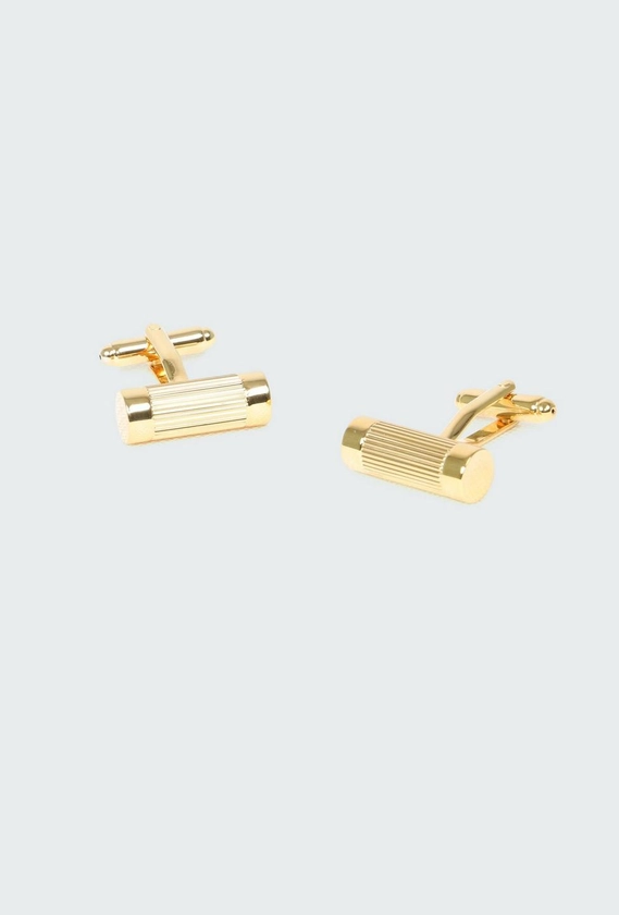 Gold Cylinder Cufflinks | INDOCHINO Accessories