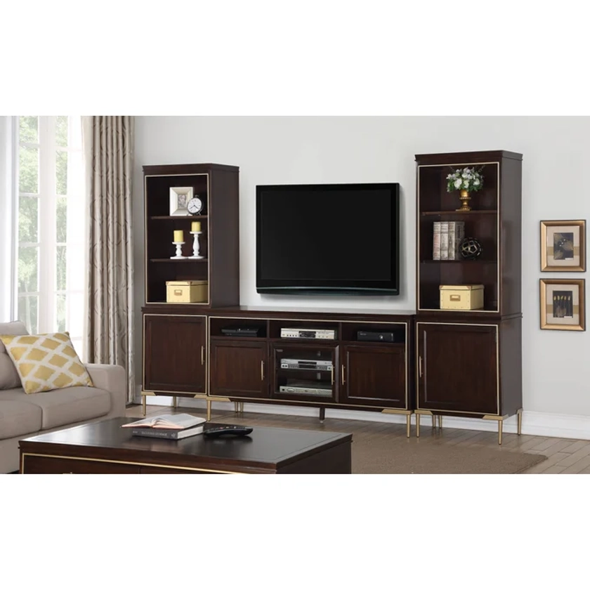 Acme Furniture Eschenbach Gold Cherry Entertainment Center With TV Stand