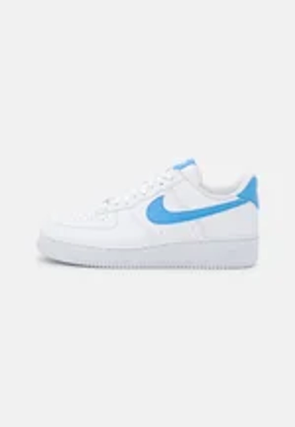 Nike Sportswear AIR FORCE 1 '07 NEXT NATURE - Baskets basses - white/university blue/metallic silver/blanc - ZALANDO.FR