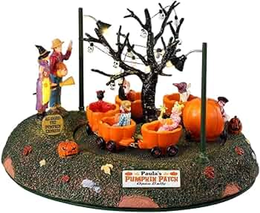 Lemax Village Collection - Spooky Town Pumpkin Patch Train Battery Operated Accessory #34061