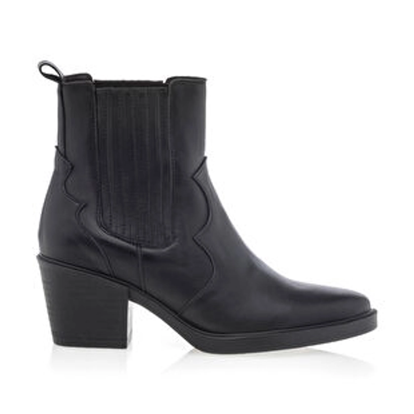 Boots / bottines Femme Noir Nuit Platine : Boots / Bottines . Besson Chaussures