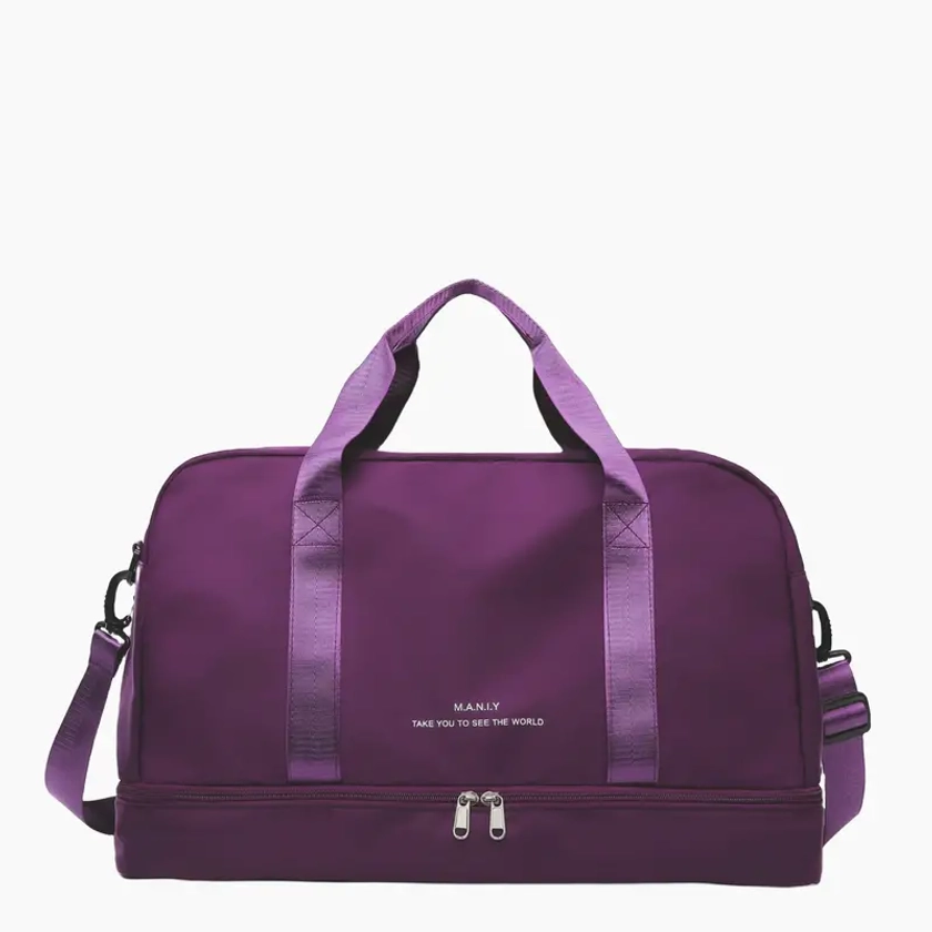 Large Capacity Luggage Zipper Bag, Lightweight Carry On Sports Fitness Handbag, Versatile Duffle Bag For Travel Use