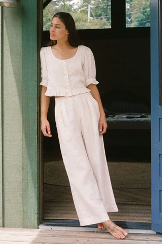 The Asa Pant | Pearl Linen