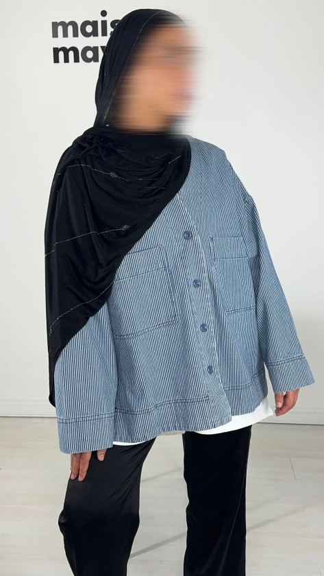 Surchemise oversize en denim