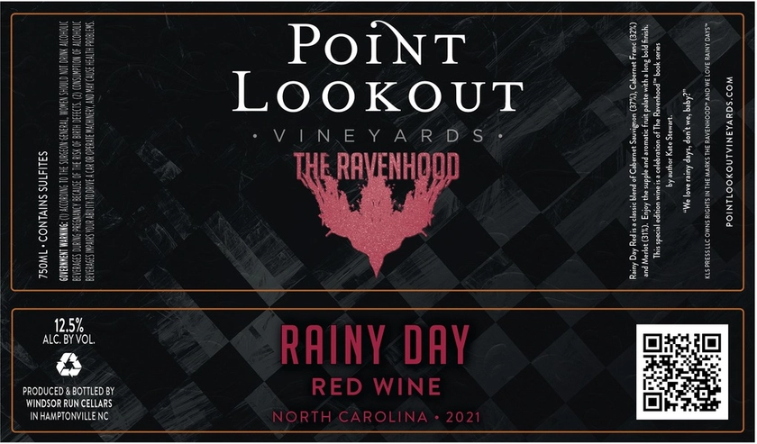 2021 Rainy Day from Point Lookout Vineyards - 10% Off!