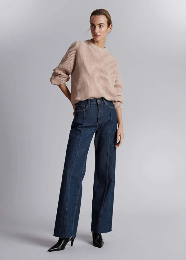 Ribbed Knit Jumper - Dusty Pink - & Other Stories NL