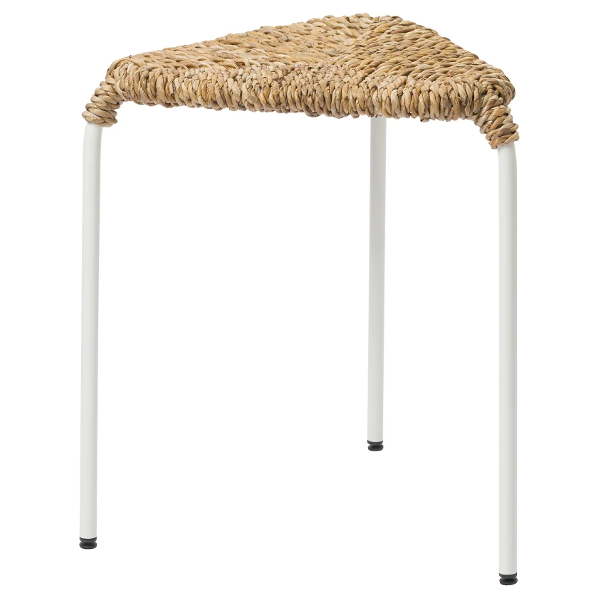 JUTEBODA tabouret, naturel/blanc - IKEA