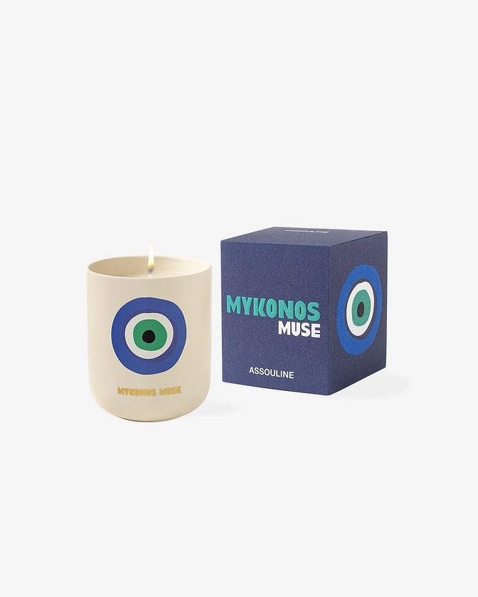 Mykonos Muse Travel From Home Candle | Assouline