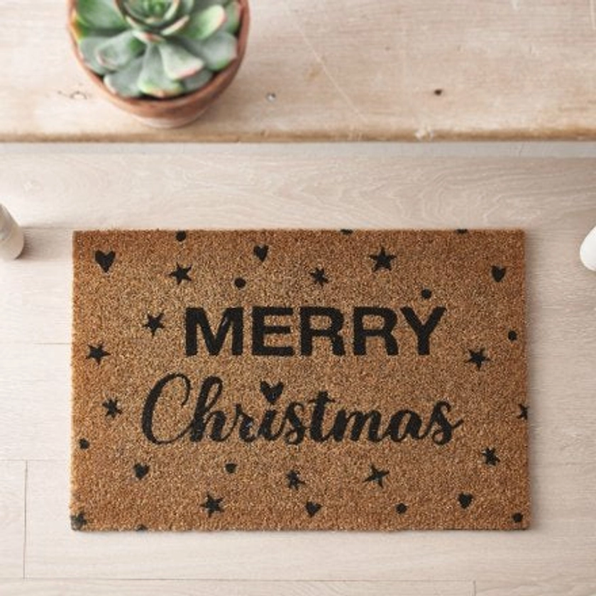 Merry Christmas- Coir Doormat.