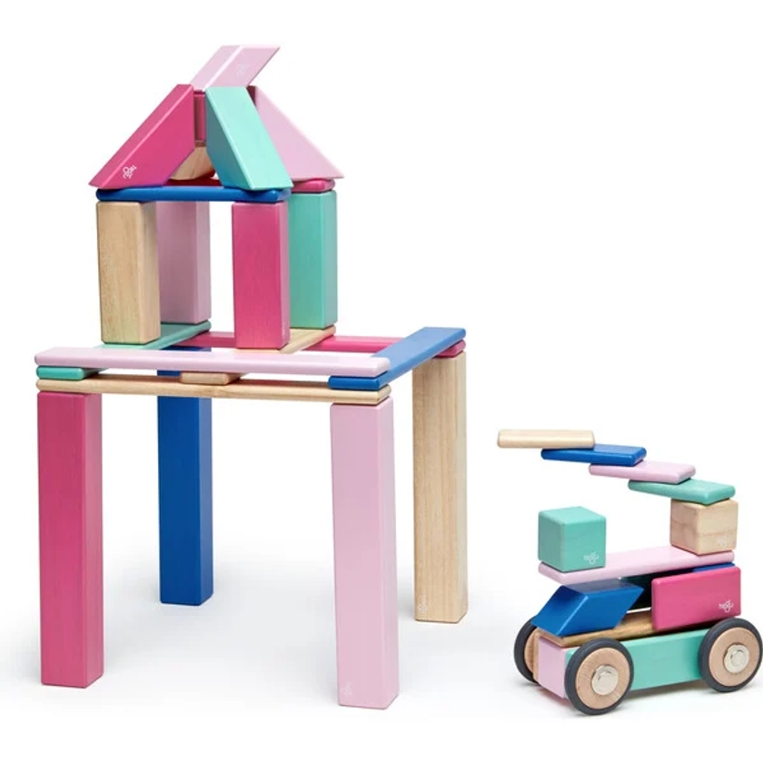 42-Piece Block System, Blossom - Tegu Blocks, Sorters & Stackers | Maisonette