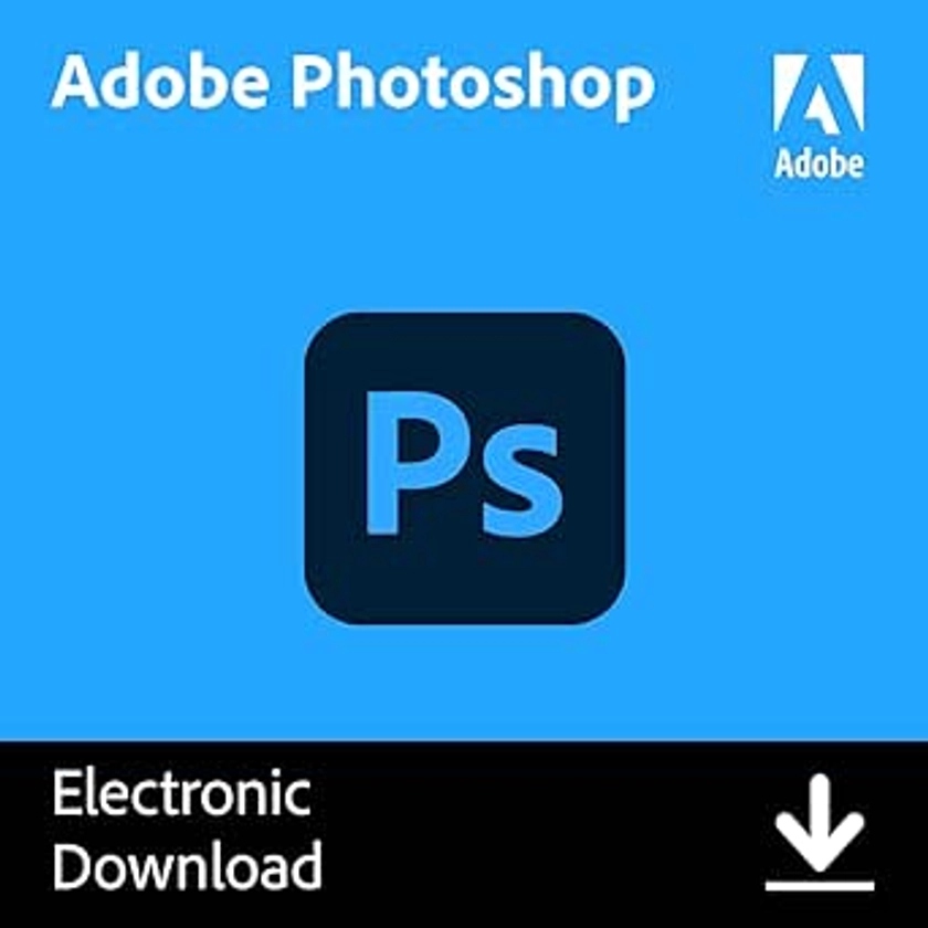 Amazon.com: Adobe Photoshop | Photo, Image, and Design Editing Software | 12-Month Subscription with Auto-Renewal, PC/Mac : Software