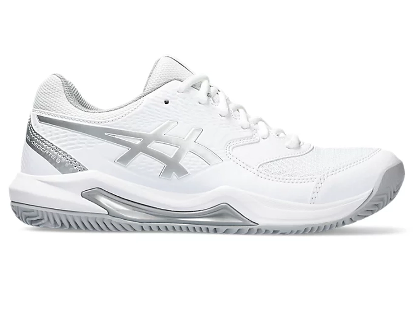 GEL-DEDICATE 8 CLAY | Women | White/Pure Silver | Women's Tennis Shoes | ASICS UK