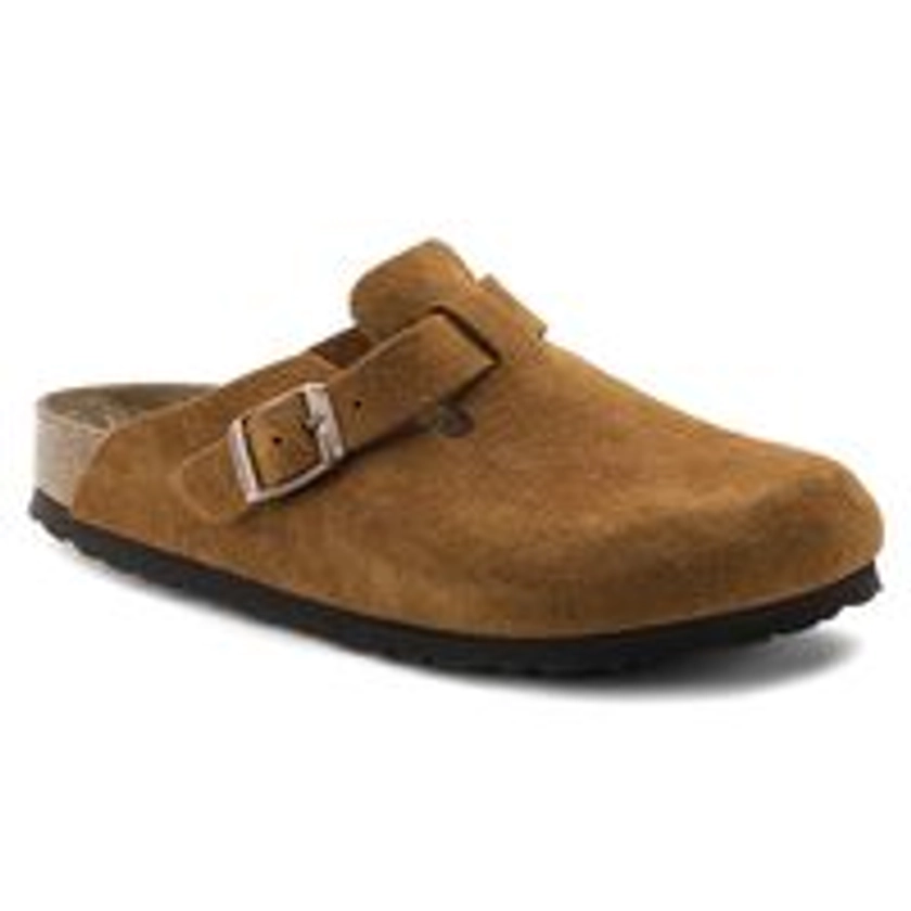 Boston Soft Footbed Suede Leather Mink | BIRKENSTOCK