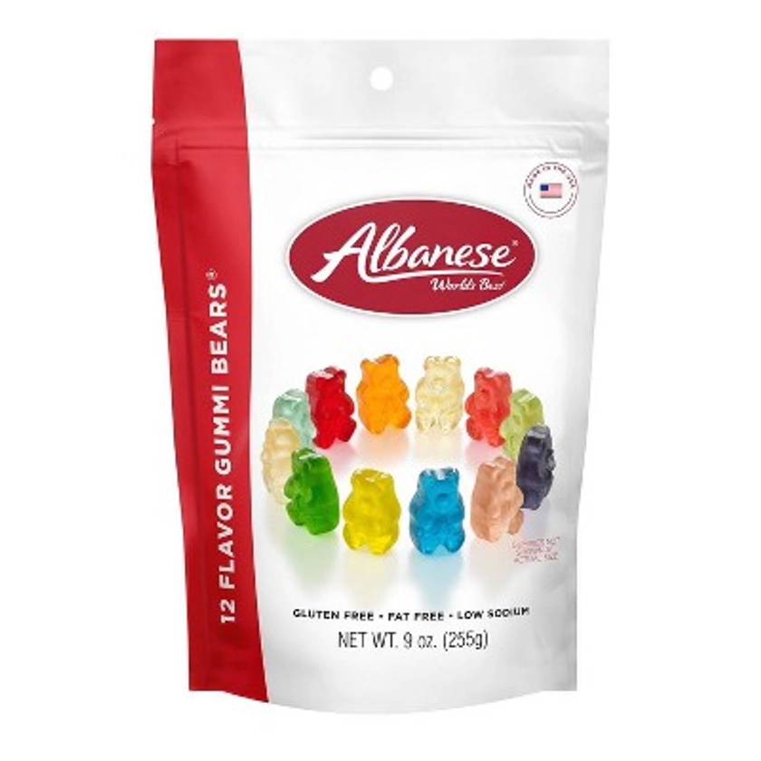 Albanese World's Best 12 Flavor Gummi Bears Candy - 9oz