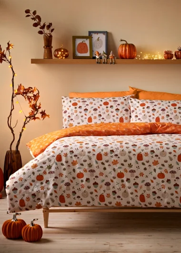 Orange Pumpkin Duvet Set