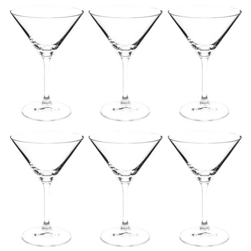 Coupe à cocktail en verre transparent