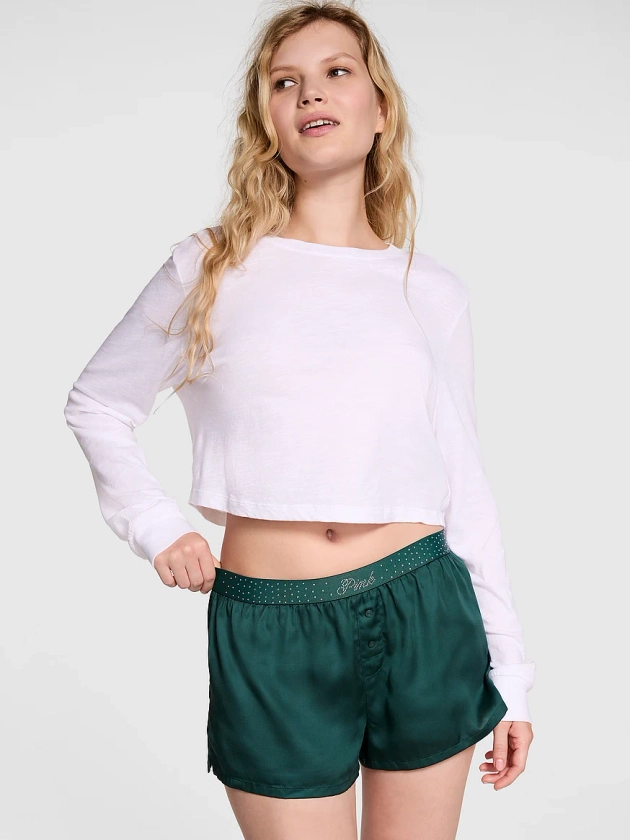 Buy TENCEL™ Boxy Pajama Shorts - Order Pajama Bottoms online 5000006993 - PINK US